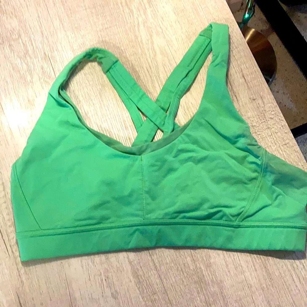 Lululemon lime green size 10 sports bra